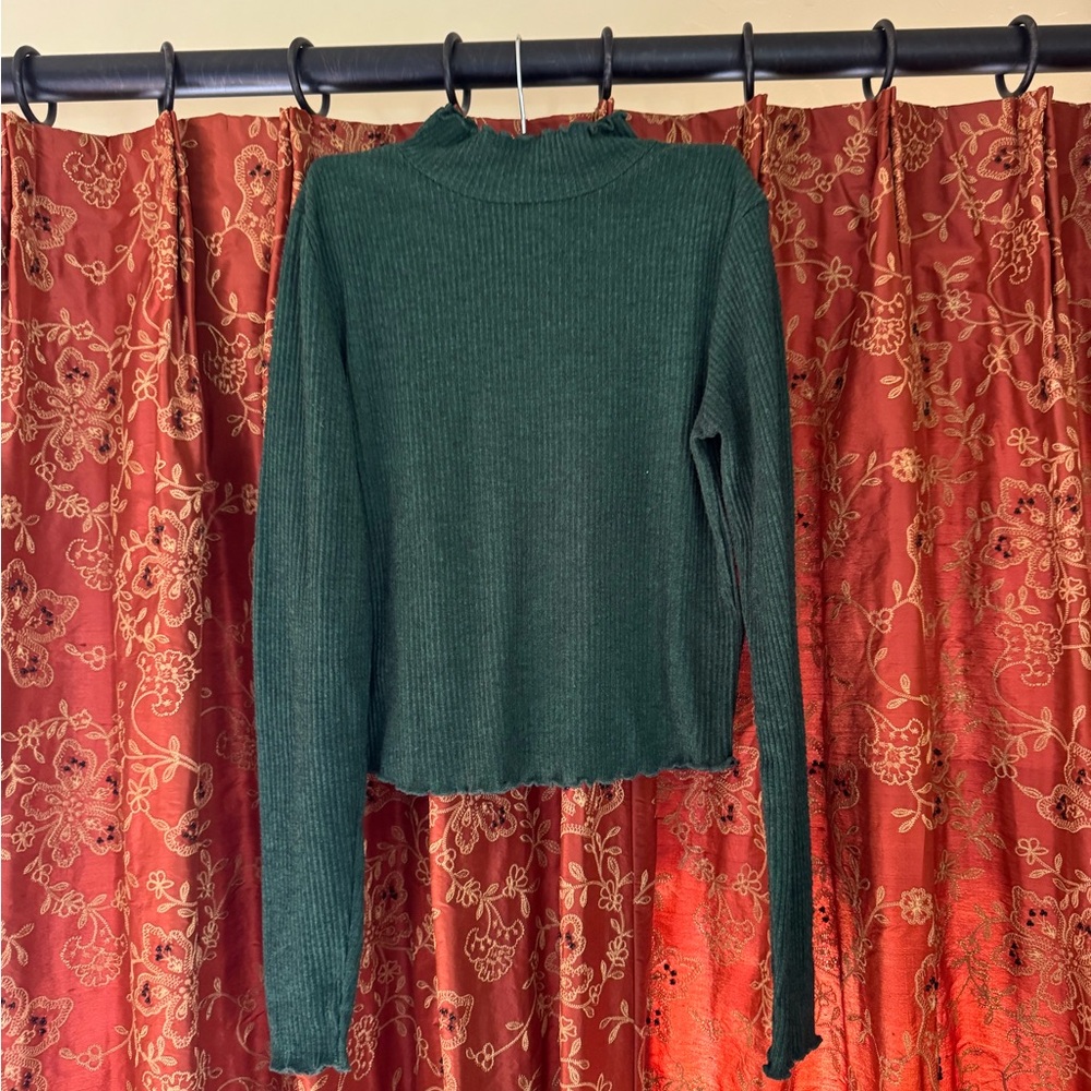 ASOS Dark Green Long Sleeve Top